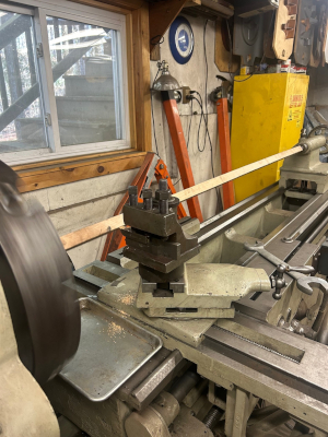 Machining the Cherry Wood Pendulum Rod