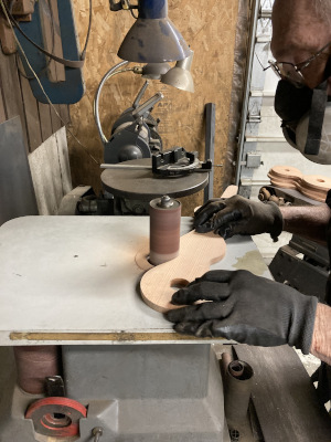 Sanding the Hands