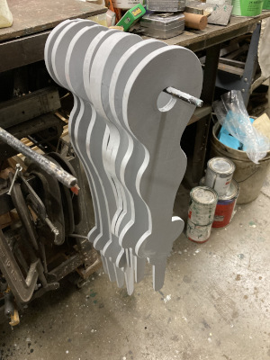 Hands Primed and Painted